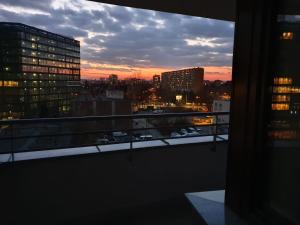 Východ nebo západ slunce při pohledu z apartmánu nebo okolí