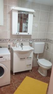 Koupelna v ubytování Milović apartmani