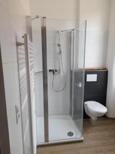 Koupelna v ubytování Gästehaus Leonie + 10 fotografií