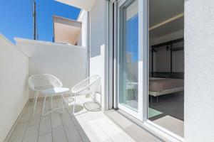 Balkón nebo terasa v ubytování Horizon rooms