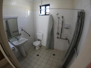 
A bathroom at Coolabah Motel Townsville
