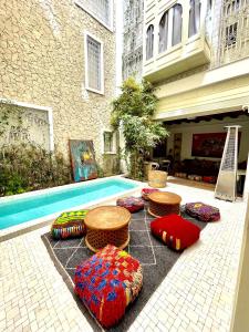 Istumisnurk majutusasutuses BCK Art Riad