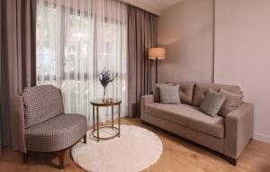 A seating area at The Pearl Suites