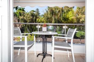 Balkón alebo terasa v ubytovaní Rethymno Garden Suites