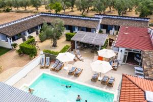 Bazén v ubytování Agriturismo Il Megalite nebo v jeho okolí
