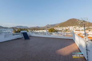 a balcony with a view of a city at CASA VELA BLANCA in San José