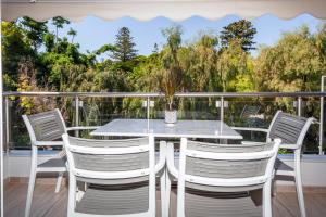 Balkón alebo terasa v ubytovaní Rethymno Garden Suites