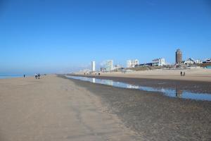 a beach with people walking on the sand at Hotel Arosa in Zandvoort +16 photos