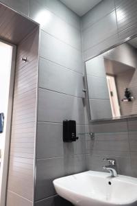 Koupelna v ubytování Hotel Finn
