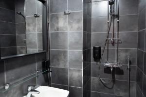 Koupelna v ubytování Hotel Finn