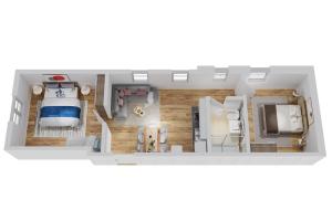 The floor plan of Smart Resorts Haus Saphir Ferienwohnung 504