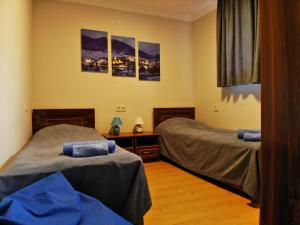 Кровать или кровати в номере Guesthouse Lanchvali
