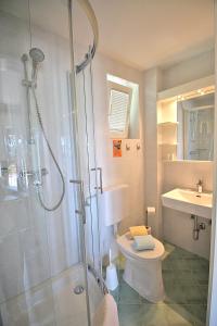 Kúpeľňa v ubytovaní Haus Falle