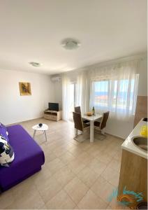 Giường trong phòng chung tại Apartments Wild Beauty - Krimovica