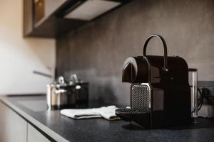 A kitchen or kitchenette at Ludwig‘s Mountain Lodges