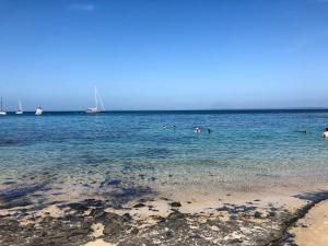 a group of people in the water at the beach at Ocean Views in Huskisson