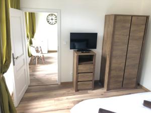 TV a/nebo společenská místnost v ubytování Egrensis Apartments