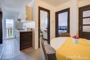 Kuchyň nebo kuchyňský kout v ubytování Apartments & Rooms Laganini