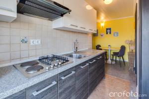 Kuchyň nebo kuchyňský kout v ubytování Apartments & Rooms Laganini