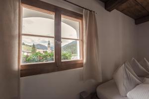 Uma vista geral da montanha ou uma vista da montanha a partir do hotel