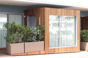 Vonkajšia záhrada v ubytovaní Boutique Hotel Miramar