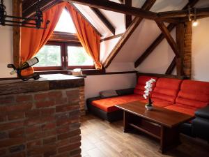 Zona d'estar a Apartmanový dům 13 Podkroví 1