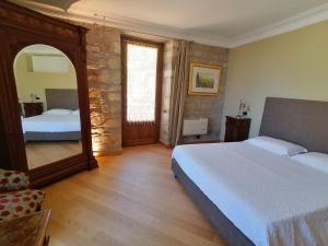 Uma cama ou camas num quarto em B&B Sciabakè