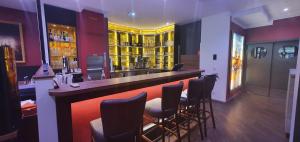 Lounge nebo bar v ubytování Hotel Wettiner Hof