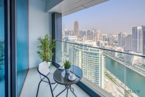 Balkón nebo terasa v ubytování Captivating 1BR at The Address Residences in JBR by Deluxe Holiday Homes