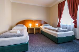 Postel nebo postele na pokoji v ubytování Horská chata Zelené Údolí