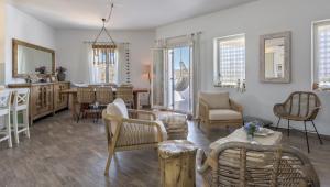 Et opholdsområde på Milos Retreat Fusion