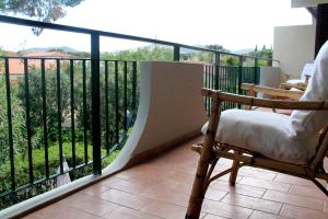 A balcony or terrace at Il Gabbiano Piano Terra - Goelba