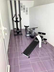 Posilňovňa alebo fitness centrum v ubytovaní Villa Enjoy
