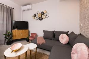 Posezení v ubytování Iliana & Sarra Apartment 1