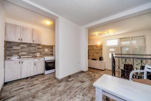 Kuchyň nebo kuchyňský kout v ubytování Apartmani LIRA