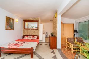 Kuchyň nebo kuchyňský kout v ubytování Apartmani LIRA