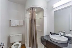 A bathroom at Motel 6-Billings, MT - South
