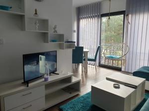 Telewizja i/lub zestaw kina domowego w obiekcie Apartman Ruzmići Divčibare