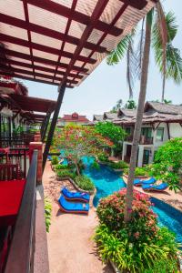 a view of a resort with a swimming pool at Railay Village Resort in Railay Beach