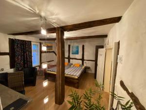 Postel nebo postele na pokoji v ubytování Hotel Pemü