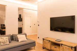 TV a/nebo společenská místnost v ubytování Zabalburu