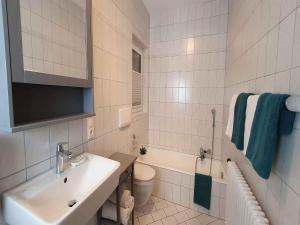 Kúpeľňa v ubytovaní Ferienwohnung sauerland-ruhe