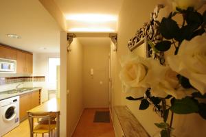A kitchen or kitchenette at Livingtarifa La Rosa Blanca