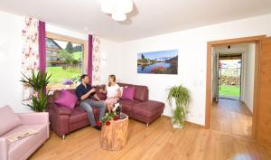 Χώρος καθιστικού στο Appartements Kolb