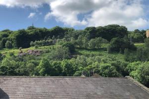 海伯敦桥Stylish studio gem in the heart of Hebden的从房子屋顶上欣赏美景