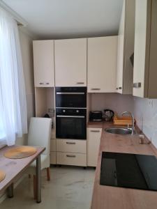 Кухня или мини-кухня в Kolibri Apartman
