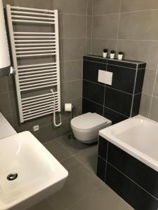 Kúpeľňa v ubytovaní Horské apartmány Na Pastvinách
