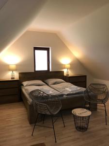 Posteľ alebo postele v izbe v ubytovaní Horské apartmány Na Pastvinách