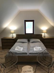 Posteľ alebo postele v izbe v ubytovaní Horské apartmány Na Pastvinách