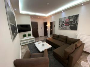 Ruang duduk di Ioannina Luxury Suites & Apartments